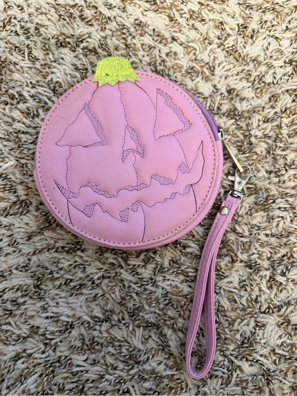 Lavender Pumpkin Kult Wristlet Coin Purse